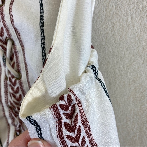 Moon River border print lace up dress - Picture 5 of 8